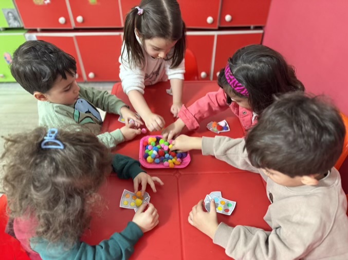 جای گذاری آشنایی با رنگ ها