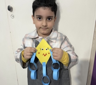 ک مثل بادکنک کاردستی بادکنک